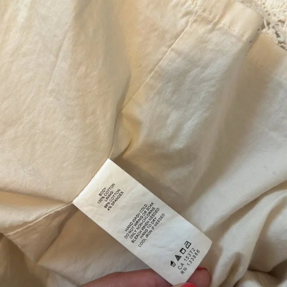 Joe Fresh White Crochet Lace Mini Skirt - Picture 5 of 5
